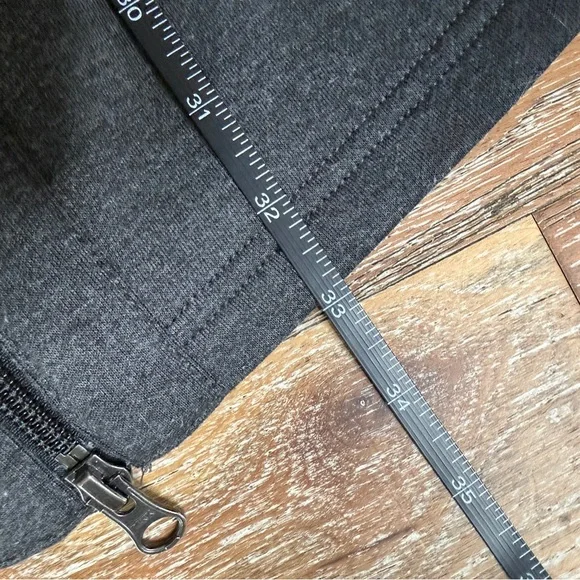 Zella Long Double-Zip Charcoal Gray Sweat Jacket in Women’s Size Small - Picture 7 of 11